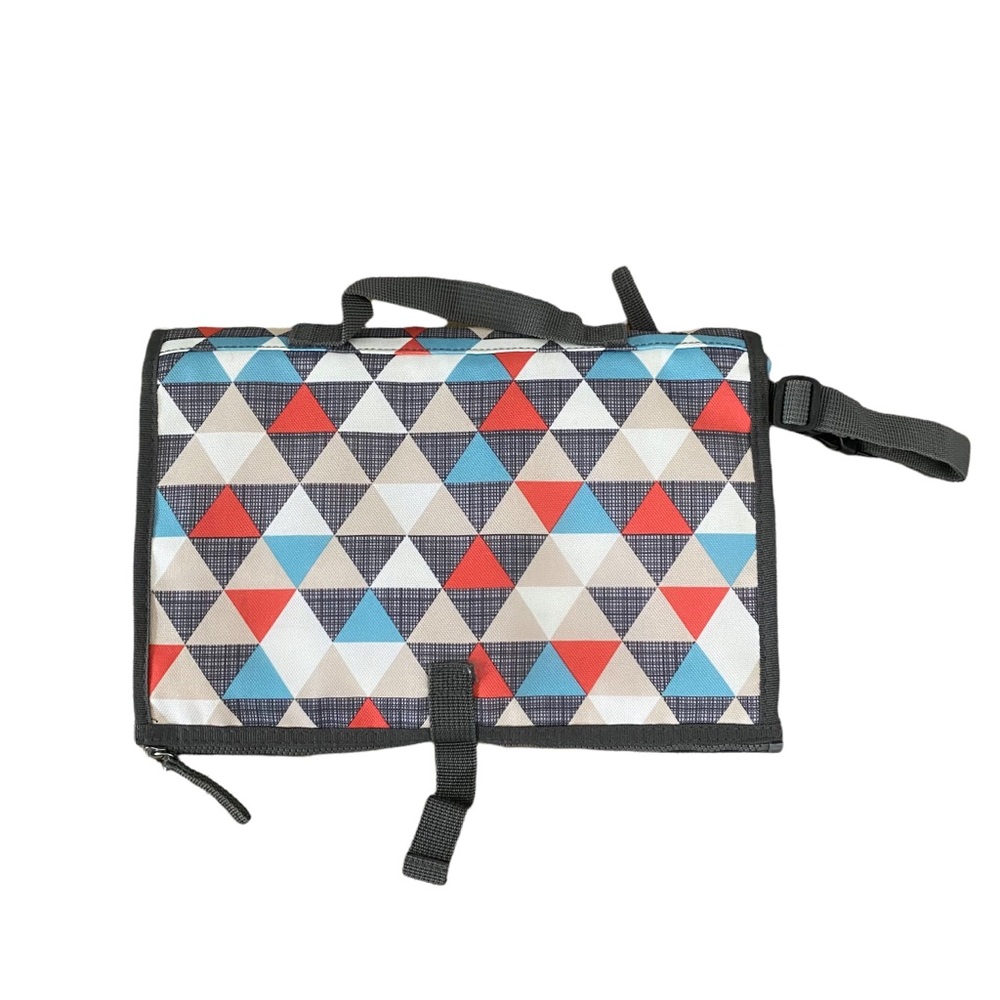 Skip Hop Pronto Portable Travel Changing Station Red Tan Blue EUC - Picture 2 of 8